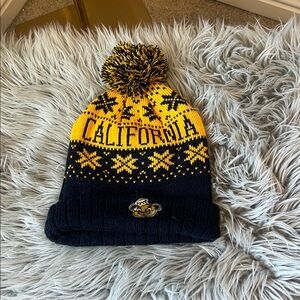 UC Berkeley  Pom-Pom Beanie - Yellow and Black